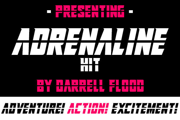 Adrenaline Hit Font for Bold Editorial Design