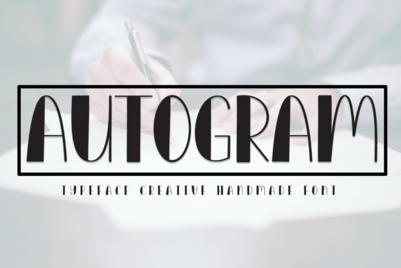 Autogram: A Sweet and Friendly Display Font for Editorial Design