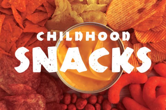 Childhood Snacks: A Bold and Playful Font for Crafters
