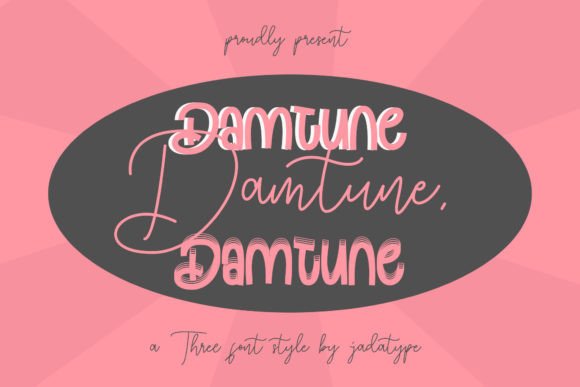 Damtune Trio Font: A Display Typeface for Editorial Design