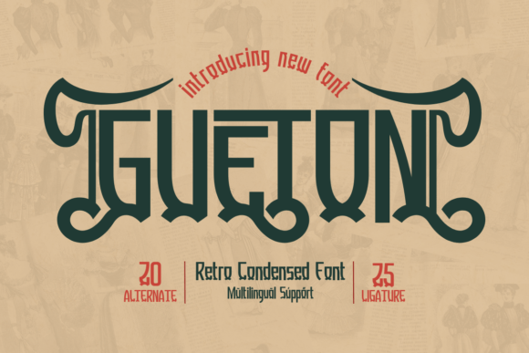 Discover Gueton: A Retro Font for Creative Makers