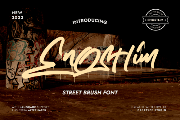 Enostlim Font Review: Adding Authentic Street Style to Branding