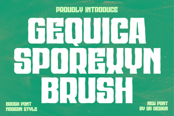 Gequica Sporexyn Brush Font for Authentic Business Branding