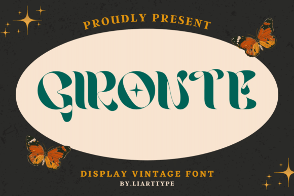 Gironte Font: A Retro Display Typeface for Modern Branding