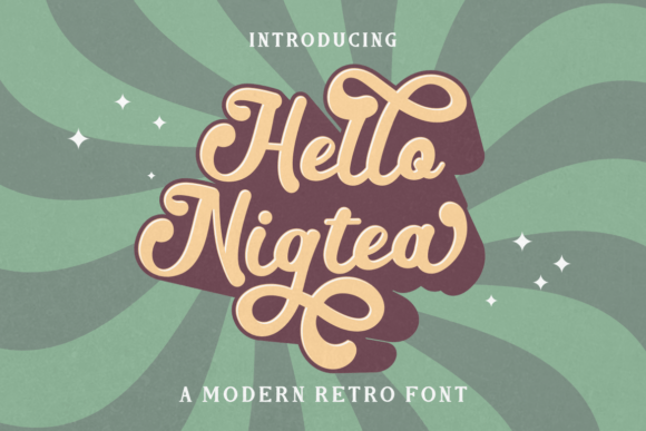 Hello Nigtea: A Versatile Display Font for Creative Projects
