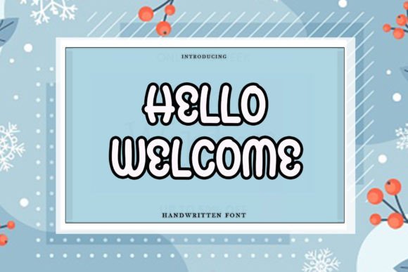 Hello Welcome: A Delicate and Elegant Handwritten Display Font