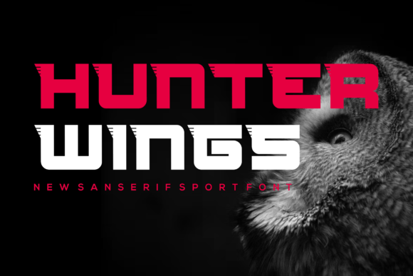 Hunterwings Font: Bold Display Typography for Web Design