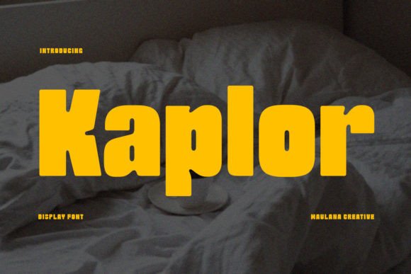 Kaplor Font: A Modern Display Typeface for Editorial Design