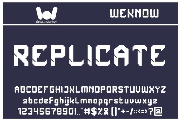 Replicate Font Review: A Techno Display Typeface for Web