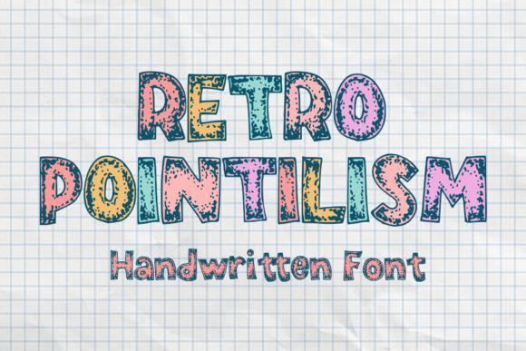 Retro Pointilism: A Playful Display Font for Engaging Visuals
