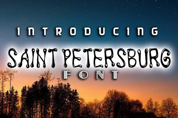 Saint Petersburg Font: A Groovy Display Typeface for Branding