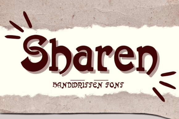 Sharen Font: Handwritten Display Type for Editorial Design