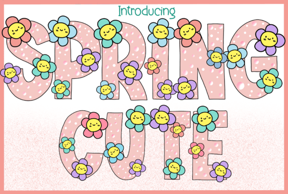 Spring Cute: A Charming Display Font for Editorial Design