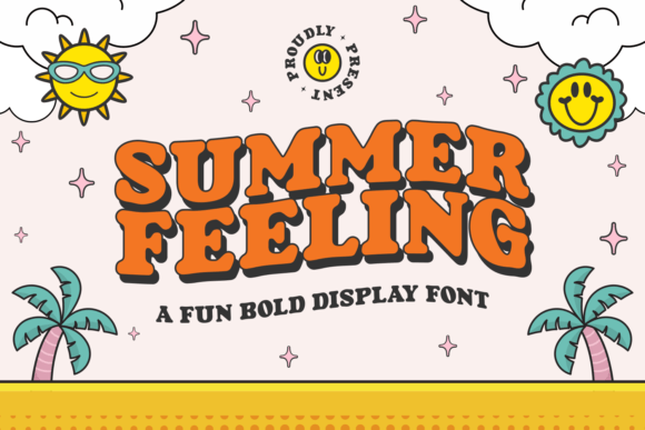 Summer Feeling Font: Bold Display Type for Editorial Design