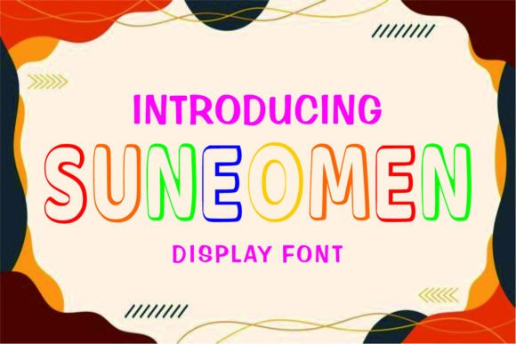 Suneomen Font: Playful Type for Handmade Products