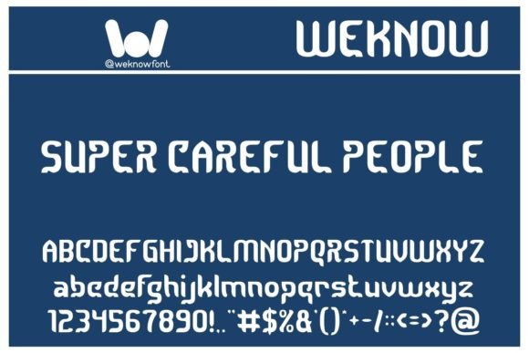 Super Careful People Font: A Display Typeface for Branding