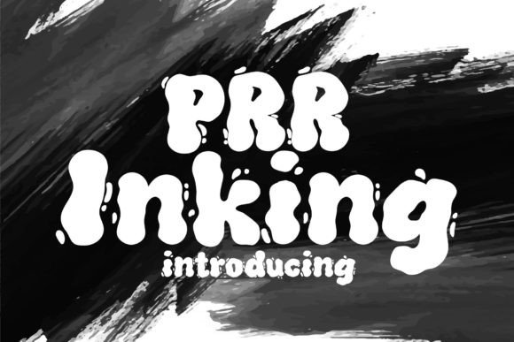 Testing Prr Inking Font for Playful Brand Identity Design