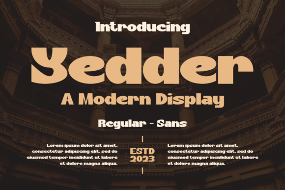 Testing Yedder Font: A Modern Display Typeface for Branding