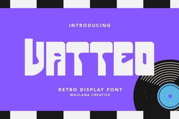 Vatteo Font: A Retro Display Typeface for Modern Branding