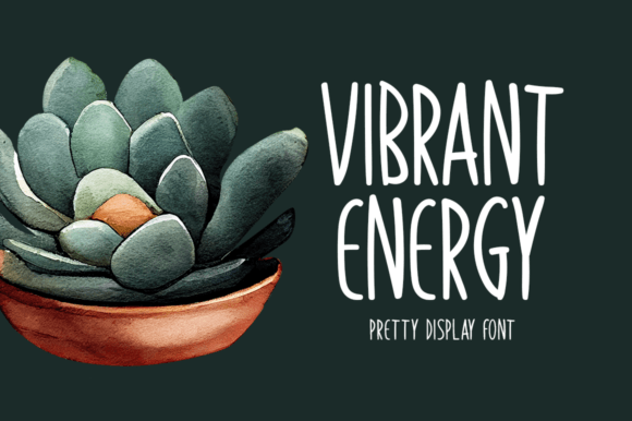 Vibrant Energy Font Review: A Display Typeface for Bold Branding