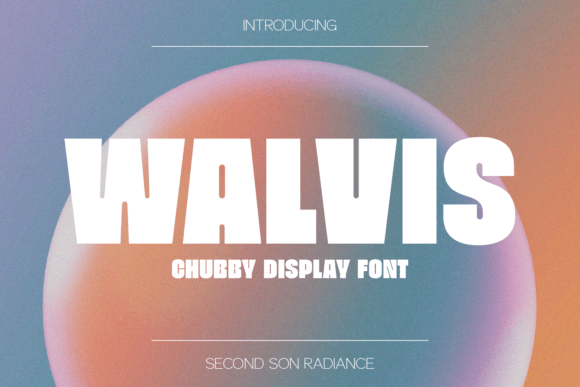 Walvis: The Chubby Display Font for Eye-Catching Campaigns